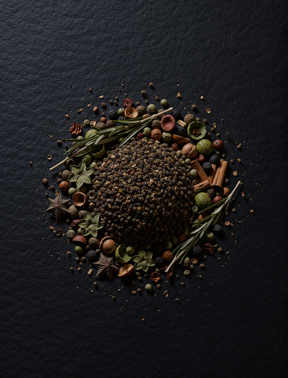 Botanische Zutaten Fokus